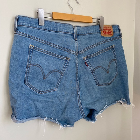 Levi’s Wedgie Skinny Denim Cut-Off Shorts - Size 18W Summer Normcore - Picture 6 of 8